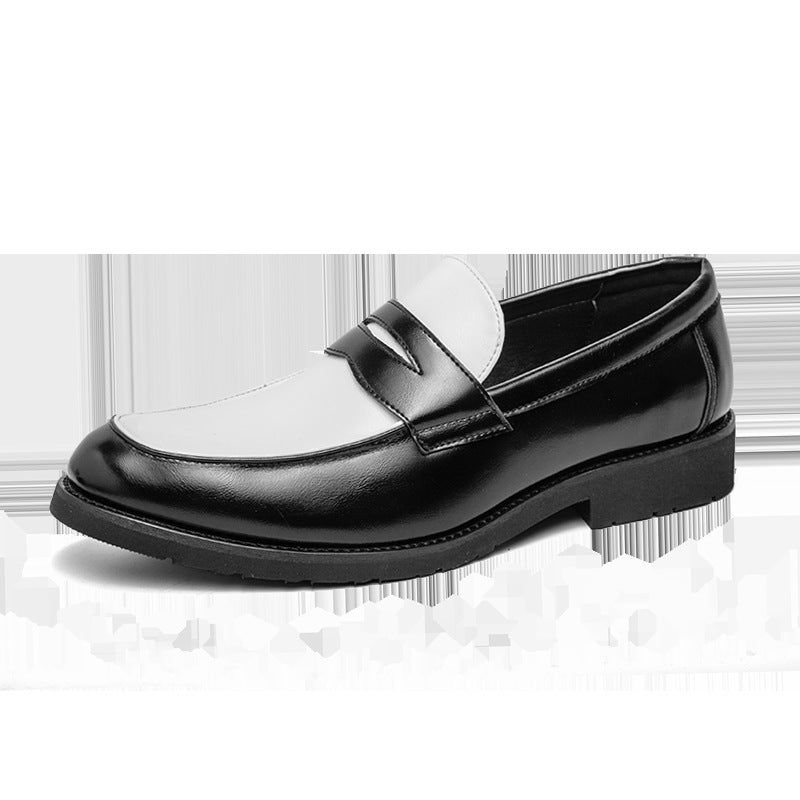 Herrloafers – Polerat Läder – Slip-On – Tvåton – Gummisula För Vardag och Fest