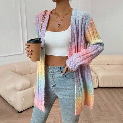 Damkofta – Oversize Passform – Öppen Front – Lång Ärmlängd