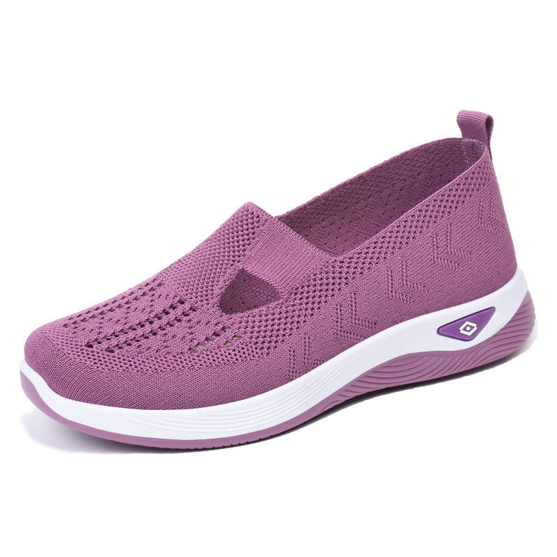 Dam Sneaker – Slip-On – Låg Profil – Bekväm Dämpad Sula