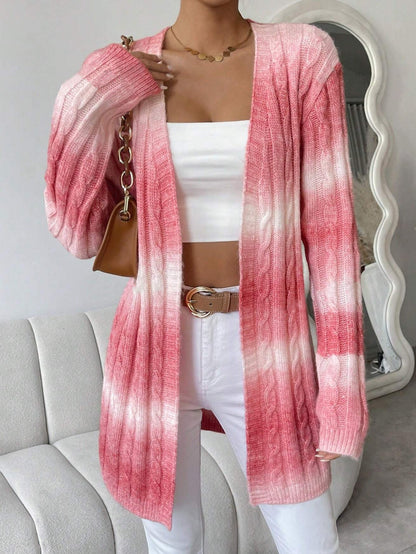 Damkofta – Oversize Passform – Öppen Front – Lång Ärmlängd