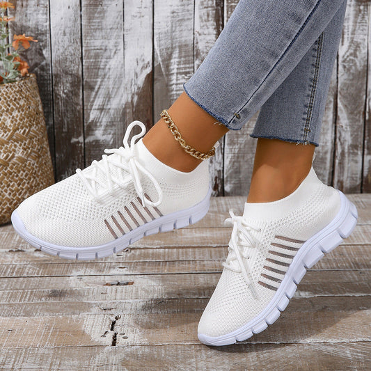 Dam Sneakers – Sportig Passform – Andningsbar Mesh – Låg Modell – Lättvikt Komfort