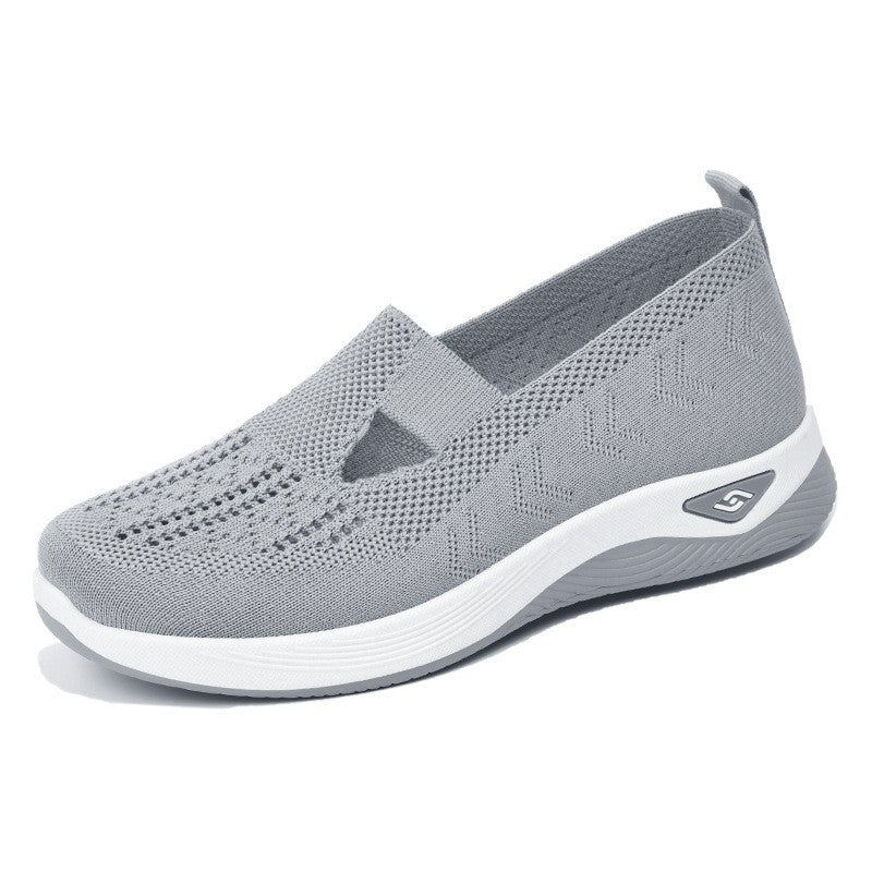 Dam Sneaker – Slip-On – Låg Profil – Bekväm Dämpad Sula