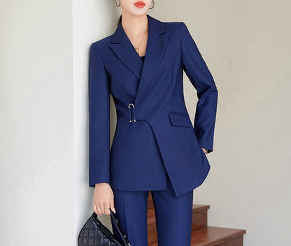 Damkavaj – Skräddarsydd Passform – Dubbelknäppt – Formell Stil