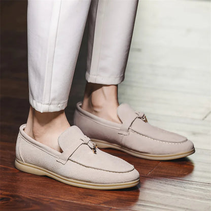 Herrloafers – Slip-on – Smal Passform – Mjuk Yta – Gummisula – Tidlös Stil