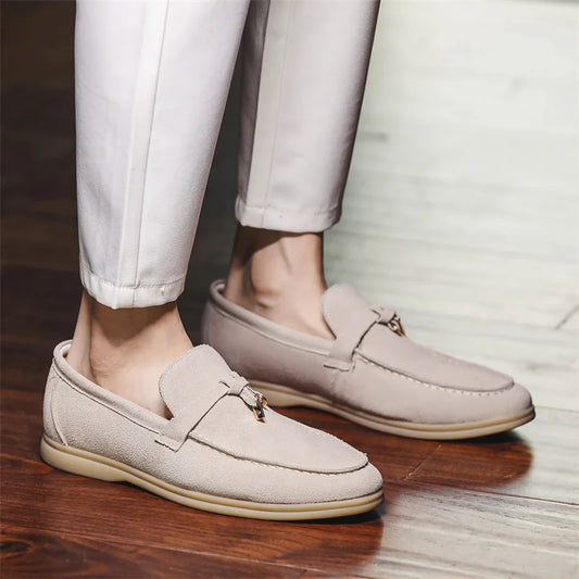 Herrloafers – Slip-on – Smal Passform – Mjuk Yta – Gummisula – Tidlös Stil