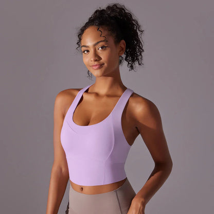 Dam Sport-BH – Kompressiv Passform – Racerback – Andningsbart Stretchmaterial