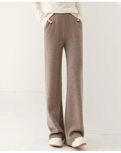 Dam Sweatpants – Avslappnad Passform – Vida Ben – Mjuk Stretch – Hellång – Elastisk Midja