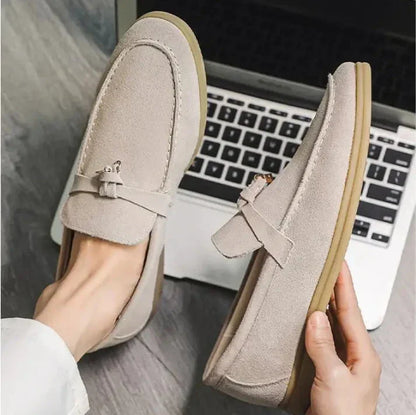 Herrloafers – Slip-on – Smal Passform – Mjuk Yta – Gummisula – Tidlös Stil