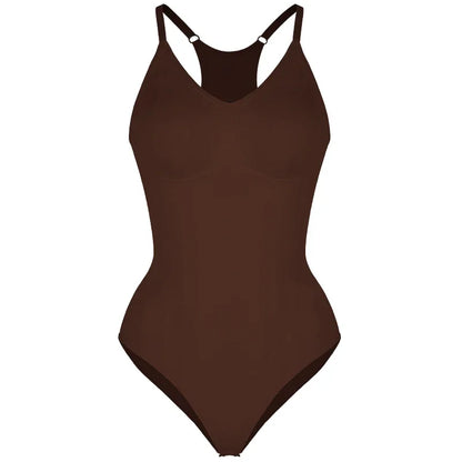Dam Bodysuit Shapewear – Sömlös Sculpting Passform – Racerback – Andningsbart Stretchtyg