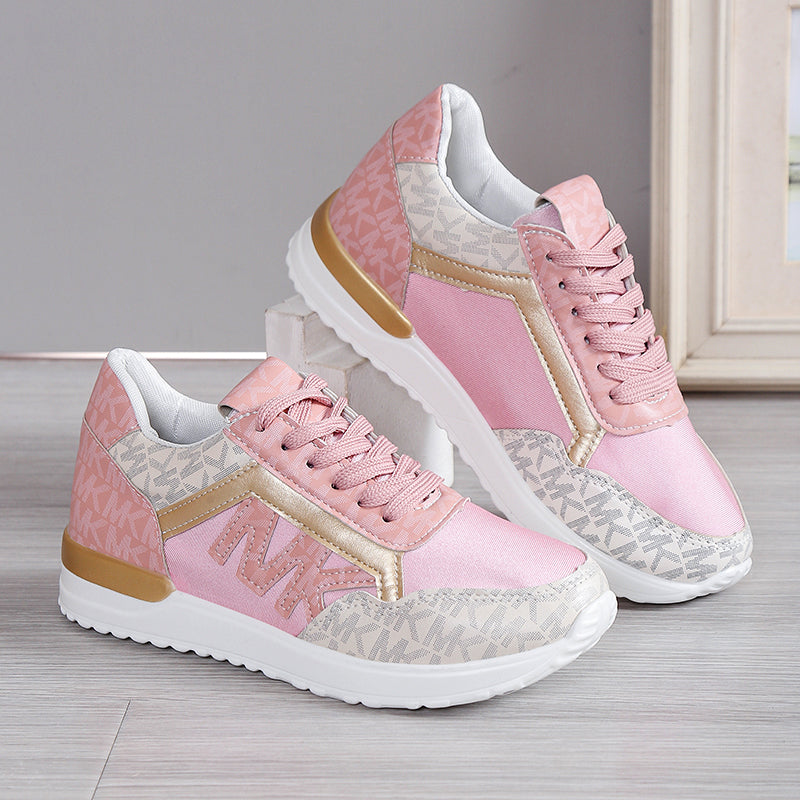 Dam Sneakers – Lågskaftad Passform – Andningsbart Material – Sportig Stil