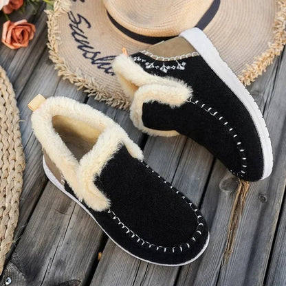 Damstövletter – Filtliknande Yta – Fuskpälsfoder – Platt Sula – Vardagskomfort