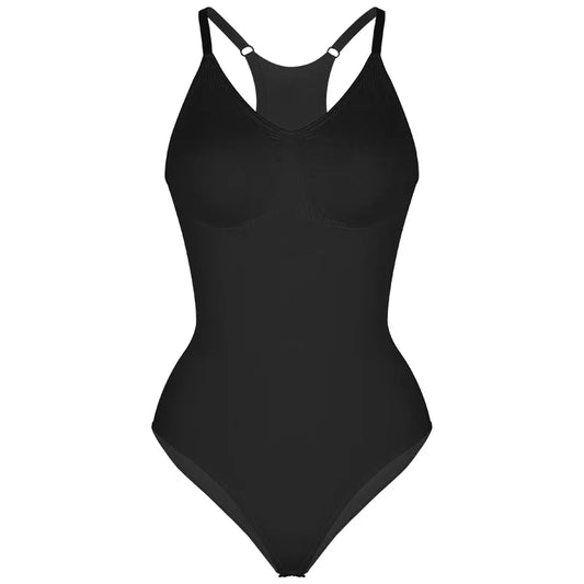 Dam Bodysuit Shapewear – Sömlös Sculpting Passform – Racerback – Andningsbart Stretchtyg