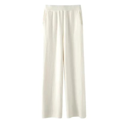 Dam Sweatpants – Vida Ben – Avslappnad Passform – Mjukstickad – Fickor