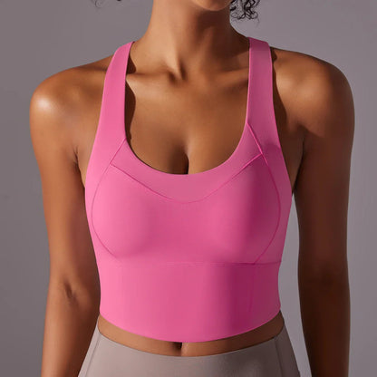 Dam Sport-BH – Kompressiv Passform – Racerback – Andningsbart Stretchmaterial