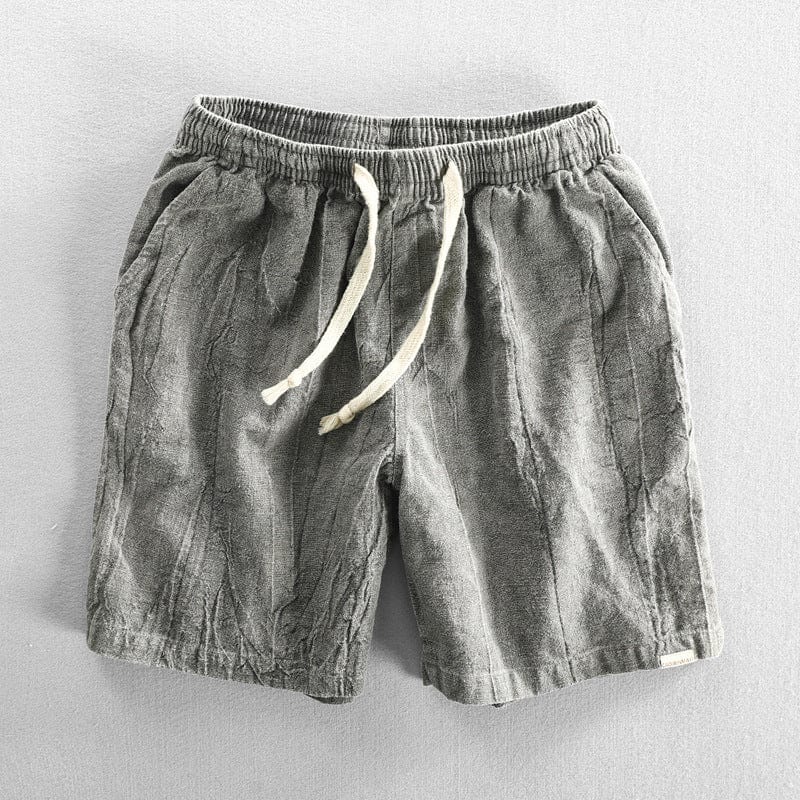 Herrshorts – Avslappnad Passform – Andningsbart Tyg – Resårmidja med Dragsko