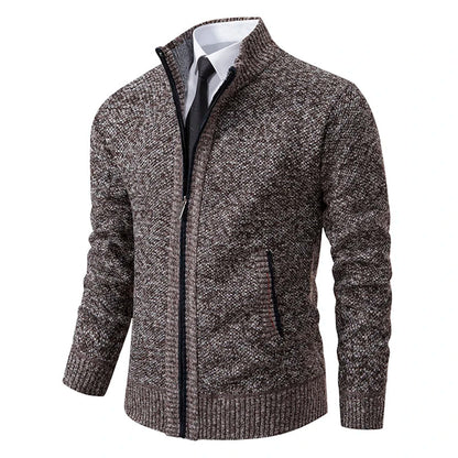 Herrväst – Slim Fit – Fleece – Ståkrage – Helskuren Dragkedja – Vardagsanvändning