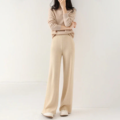 Dam Sweatpants – Avslappnad Passform – Vida Ben – Mjuk Stretch – Hellång – Elastisk Midja