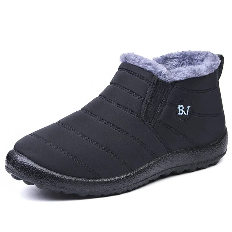 Unisex boots – vattentålig quiltad design – slip-on – varm foder – ankellängd