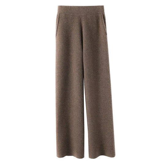 Dam Sweatpants – Vida Ben – Avslappnad Passform – Mjukstickad – Fickor