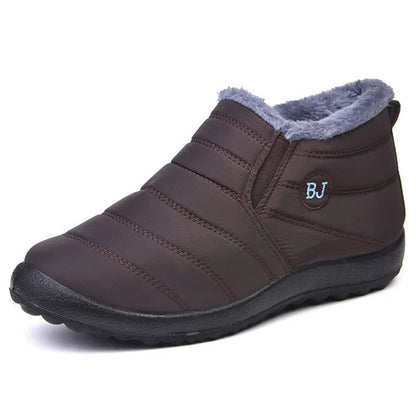 Unisex boots – vattentålig quiltad design – slip-on – varm foder – ankellängd