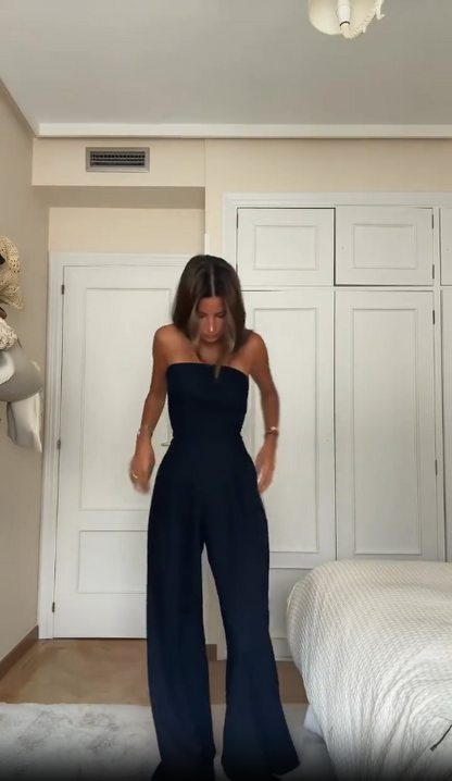 Dam Jumpsuit - Axelbandslös - Vida Ben - Elegant & Stilren Design