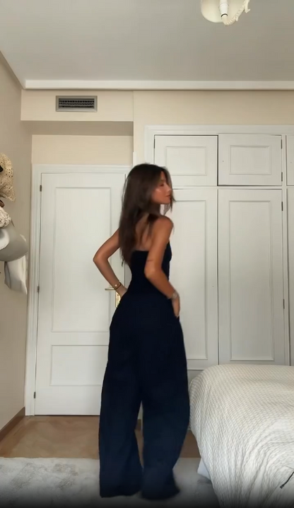 Dam Jumpsuit - Axelbandslös - Vida Ben - Elegant & Stilren Design