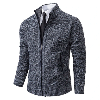Herrväst – Slim Fit – Fleece – Ståkrage – Helskuren Dragkedja – Vardagsanvändning