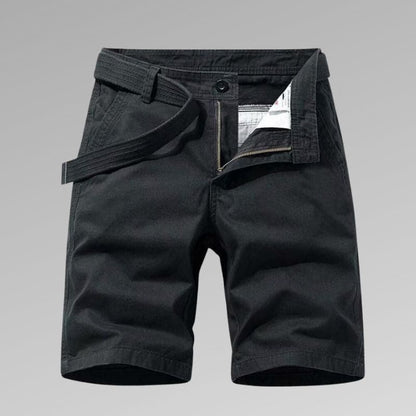 Herr cargo shorts – avslappnad passform – andningsbar blandning – flera fickor