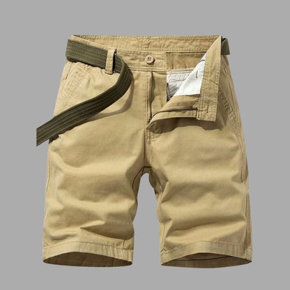 Herr cargo shorts – avslappnad passform – andningsbar blandning – flera fickor