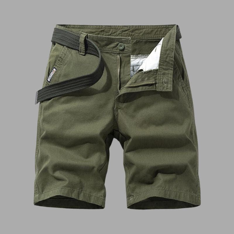 Herr cargo shorts – avslappnad passform – andningsbar blandning – flera fickor