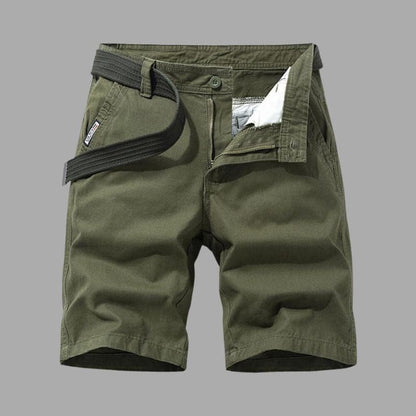 Herr cargo shorts – avslappnad passform – andningsbar blandning – flera fickor