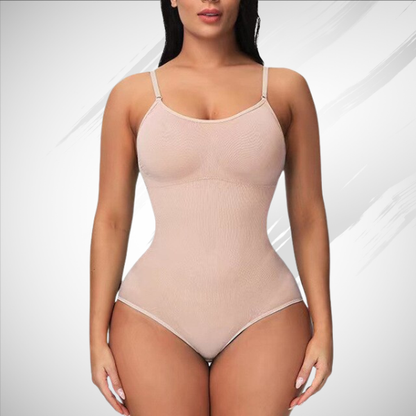 Kvinnors Formande Bodysuit – Sömlös Shapewear – Justerbara Band – Figurformande Stöd