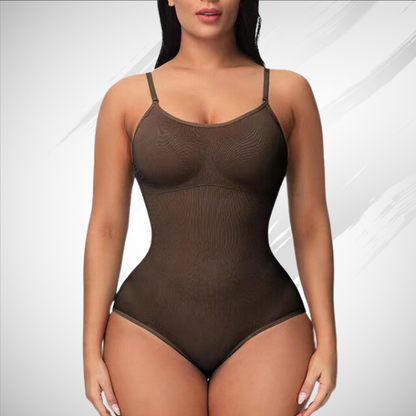 Kvinnors Formande Bodysuit – Sömlös Shapewear – Justerbara Band – Figurformande Stöd