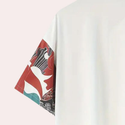 Herr Skjorta - Kortärmad Button-up - Regular Passform - Stilrent Mönster