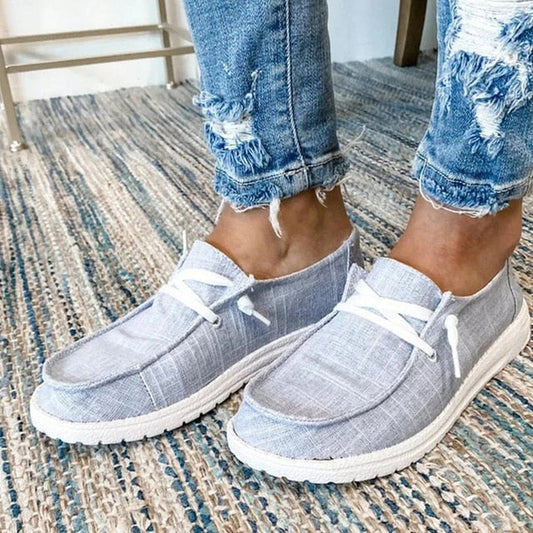 Dam Sneakers – Snörning – Andningsbar Design – Lättviktig och Bekväm Passform