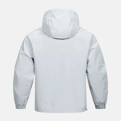 Herr Anorakjacka – Lös passform – Vindtät – Halv dragkedja – Huva – Känguruficka