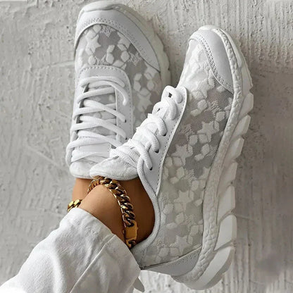 Dam Sneakers – Lätt Dämpad Sula – Bekväm Passform Casual