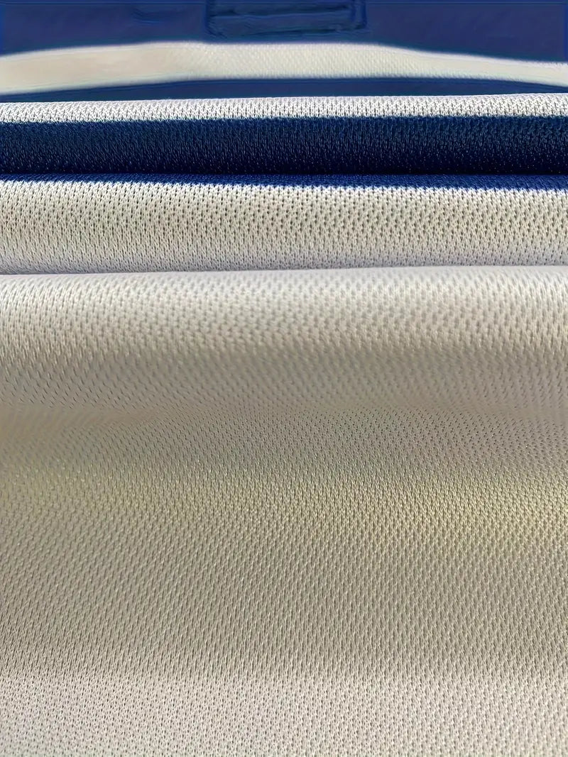 Herr Pikétröja - Randig Design - Slim Fit - Kortärmad Andas Komfort