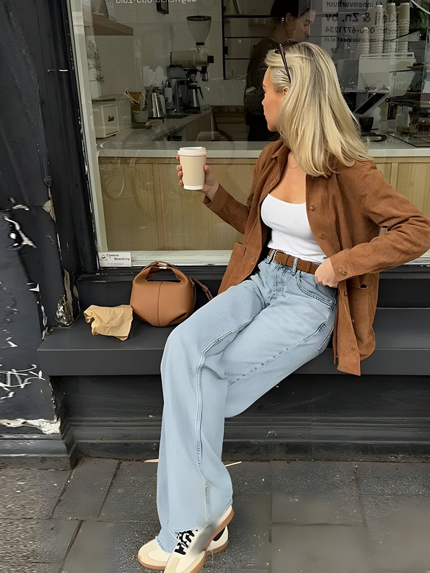 Damjacka – Oversized Passform – Mockaliknande – Knäppning Fram