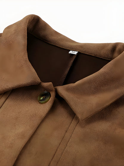 Damjacka – Oversized Passform – Mockaliknande – Knäppning Fram