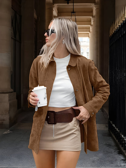 Damjacka – Oversized Passform – Mockaliknande – Knäppning Fram