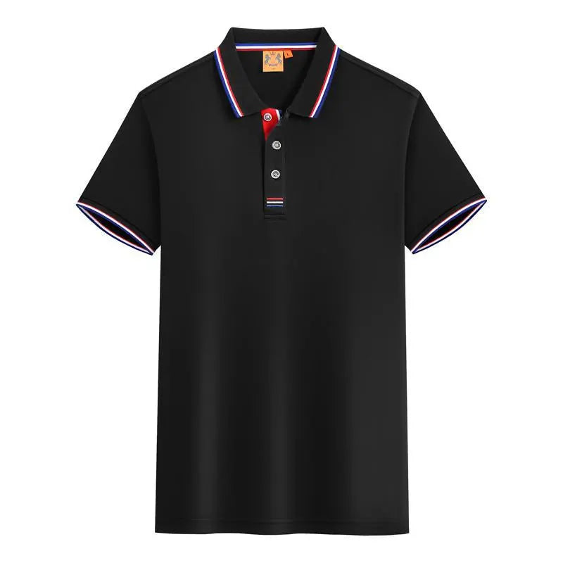 Herrpikétröja - Slim fit - Kortärmad - Kontrastdetaljer