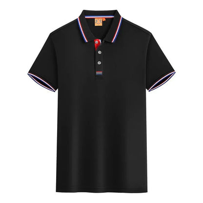 Herrpikétröja - Slim fit - Kortärmad - Kontrastdetaljer