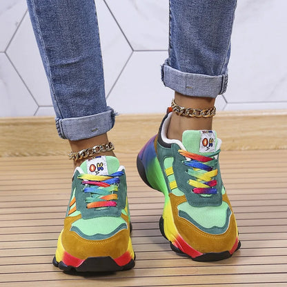 Dam Sneakers – Andningsbart Mesh – Låg Modell – Vadderad Komfort – Fritidsskor