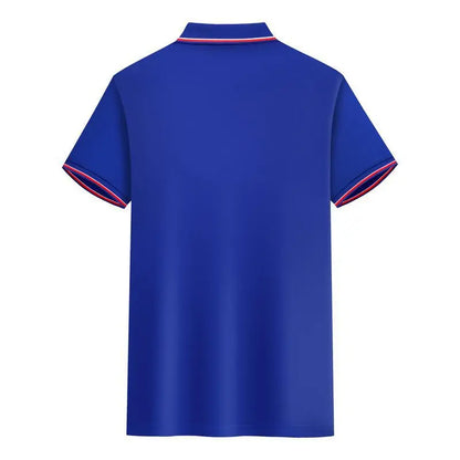 Herrpikétröja - Slim fit - Kortärmad - Kontrastdetaljer