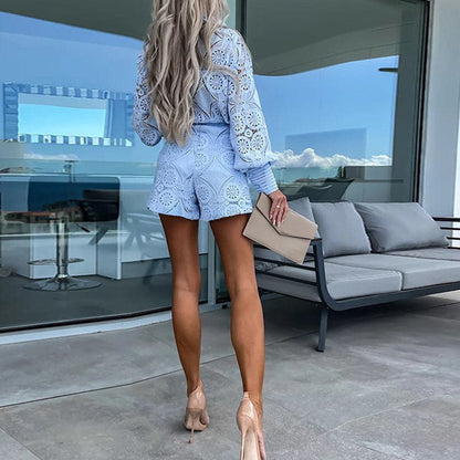 Johanna - Stilig blond klänning med resår i midjan