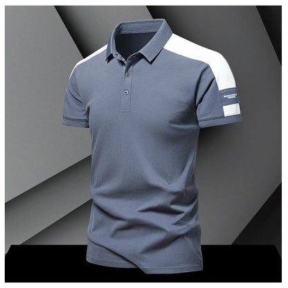 Herrpikétröja – Slim Fit – Kort Ärm – Andningsbar Mix – Modern Smart Stil