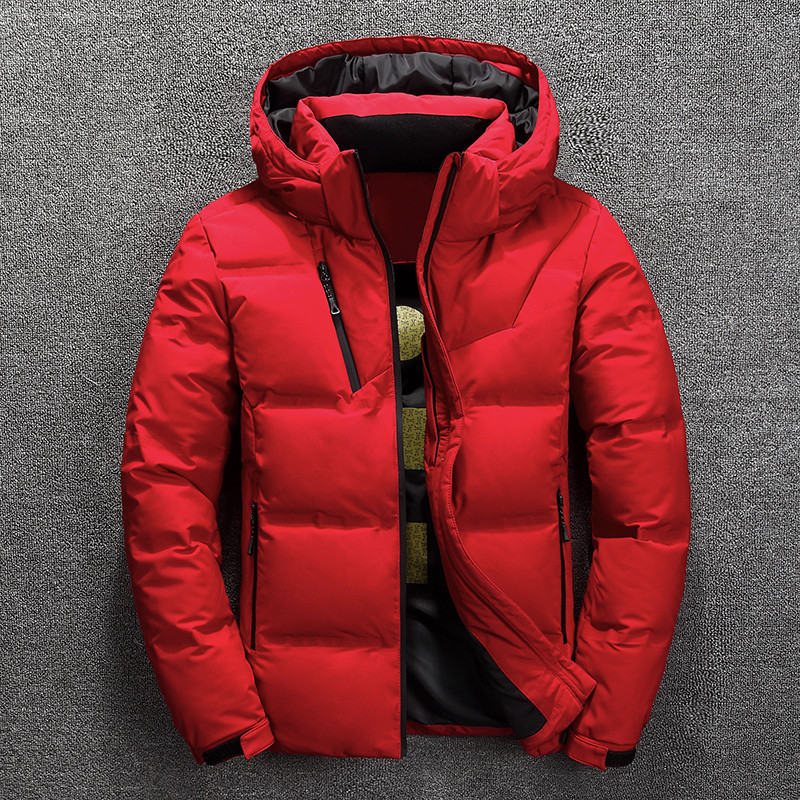 Herr Pufferjacka – Vattenavvisande – Regular Fit – Huva – Quilted – Dragkedjefickor