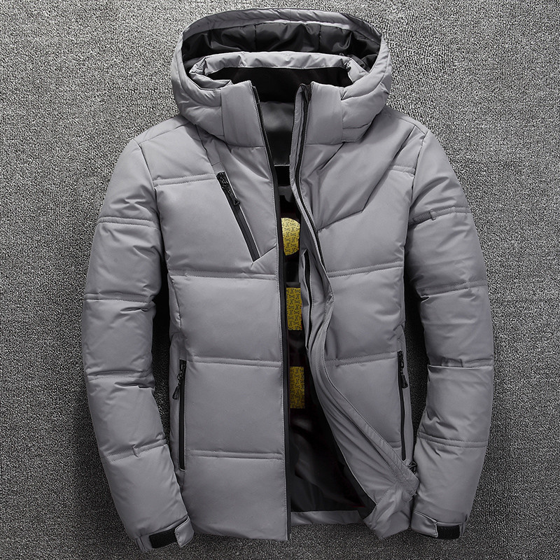 Herr Pufferjacka – Vattenavvisande – Regular Fit – Huva – Quilted – Dragkedjefickor