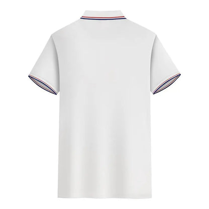 Herrpikétröja - Slim fit - Kortärmad - Kontrastdetaljer